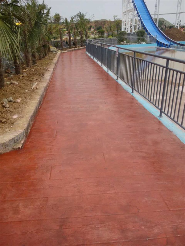 寶雞老街游樂園壓花地坪項目