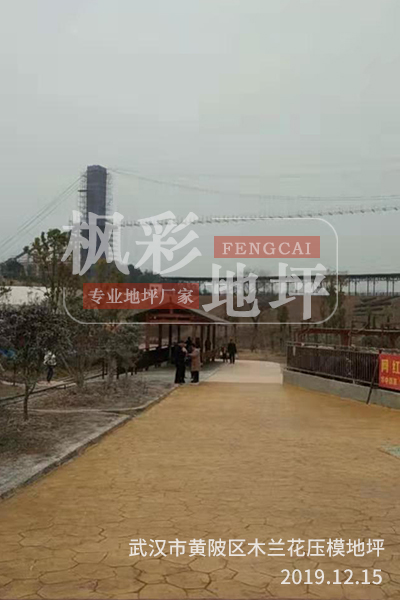 武漢市黃陂區(qū)木蘭花壓模地坪